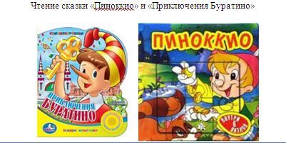Проект для детского сада "Приключения Буратино "