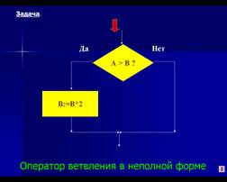 Оператор ветвления